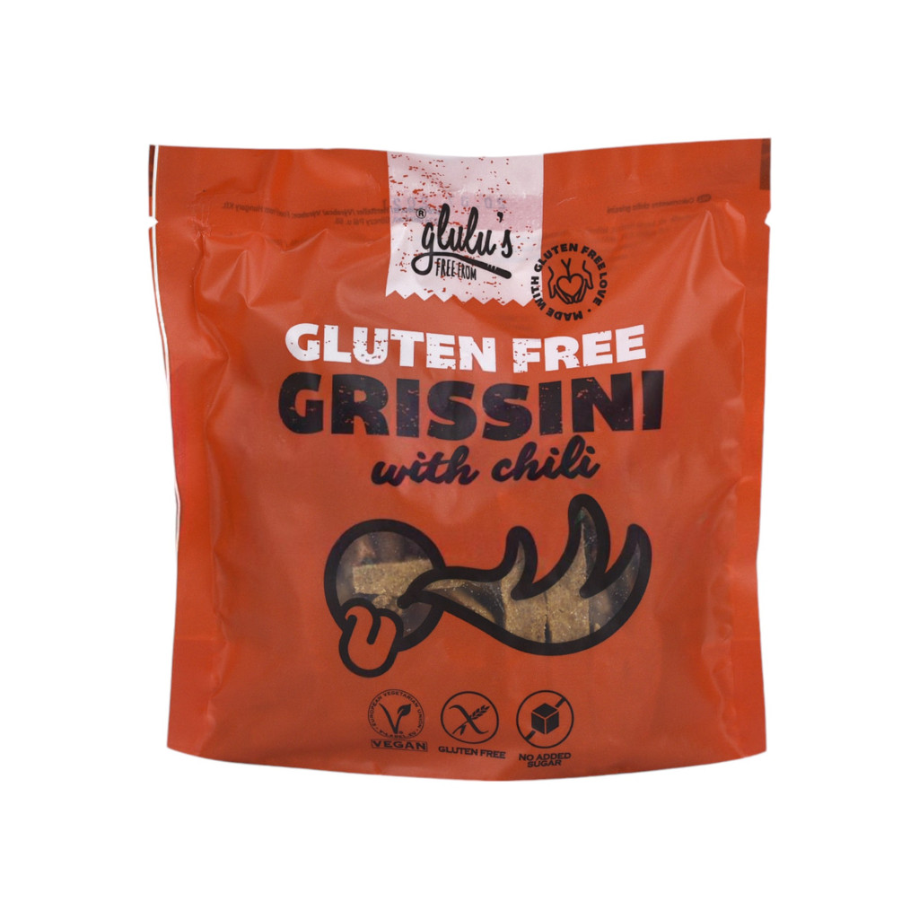 Grissini fără zahăr Glulu freefrom cu chili 100 g