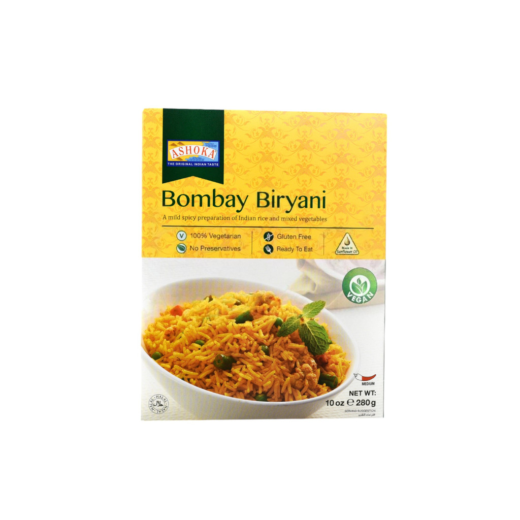 GLUTÉNMENTES ASHOKA VEGÁN BOMBAY BIRYANI INDIAI KÉSZÉTEL 280 g