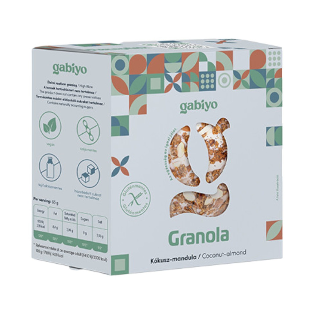 MUZLI FĂRĂ GLUTEN BIGIBĂ CU COCOS ȘI MIGDALE (LOWCARB) 275 g