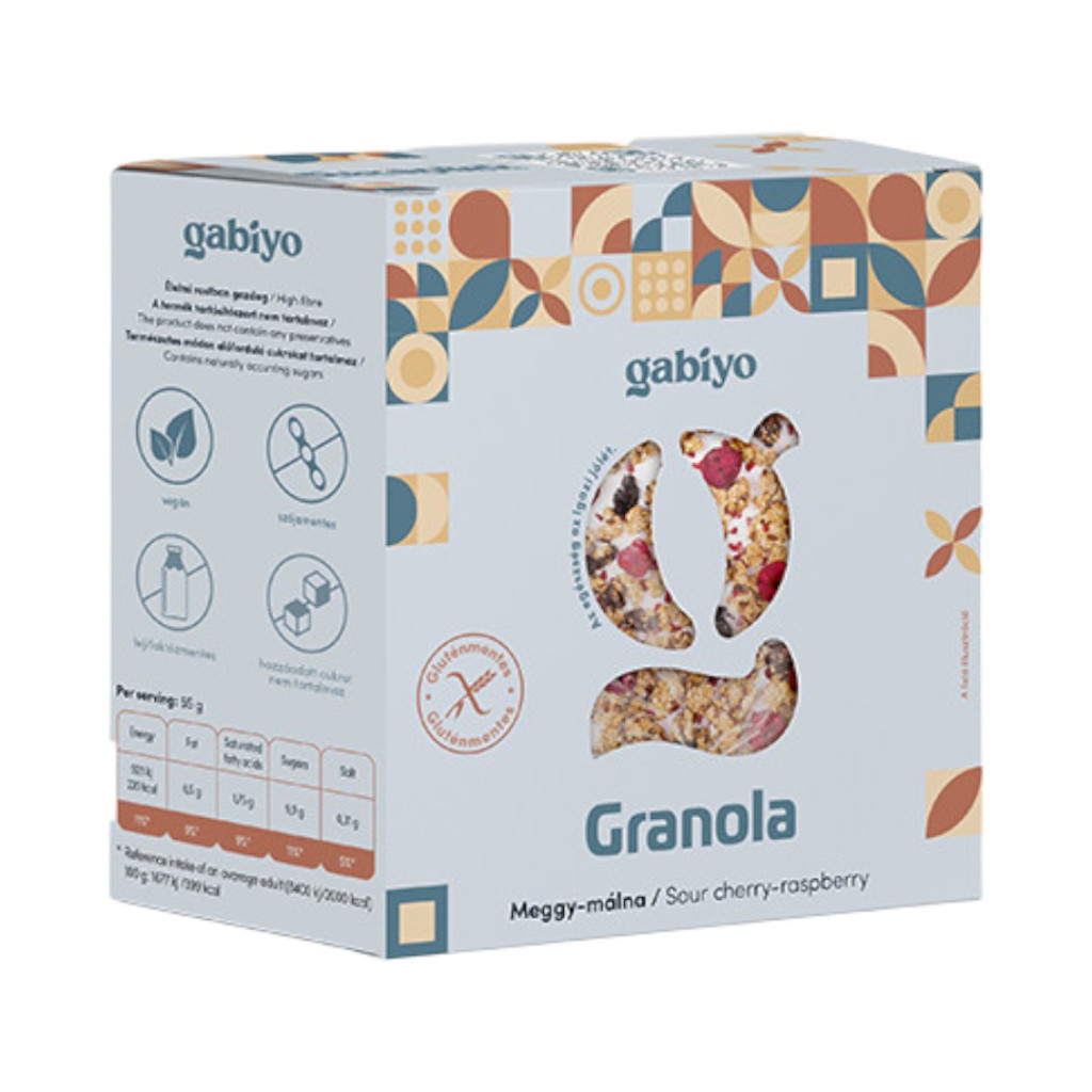 GLUTEN-FREE GABIJÓ GRANOLA S VIŠNI A MALINAMI (BALANCE) 275 g