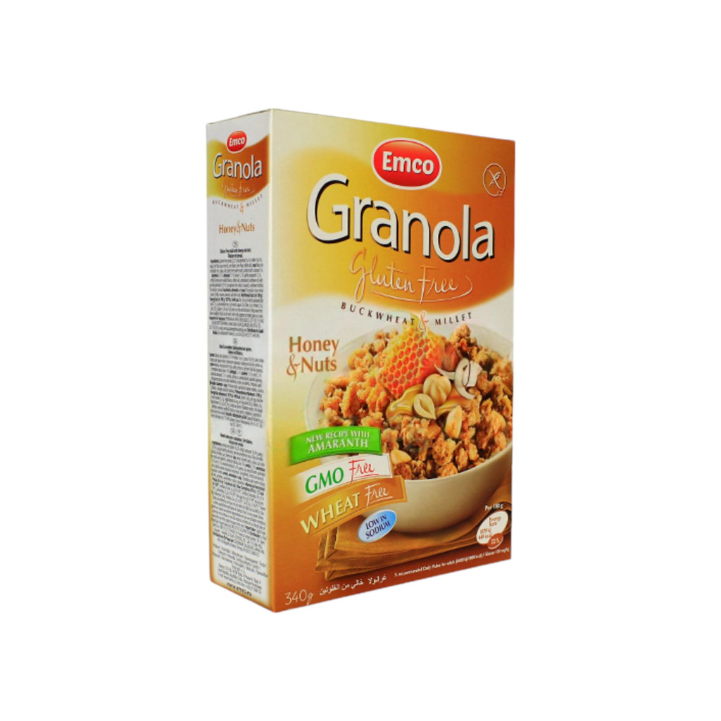 GLUTEN-FREE GRANOLA MUESLI WITH HONEY AND PEANUTS 340 g