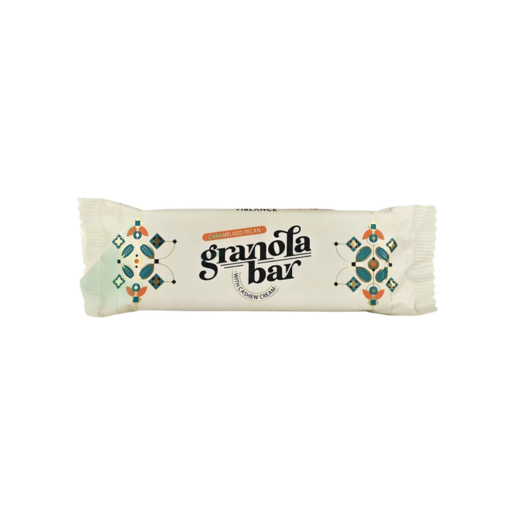 BARĂ DE GRANOLA FĂRĂ GLUTEN CU NUCI PECAN CARAMELIZATE 55G