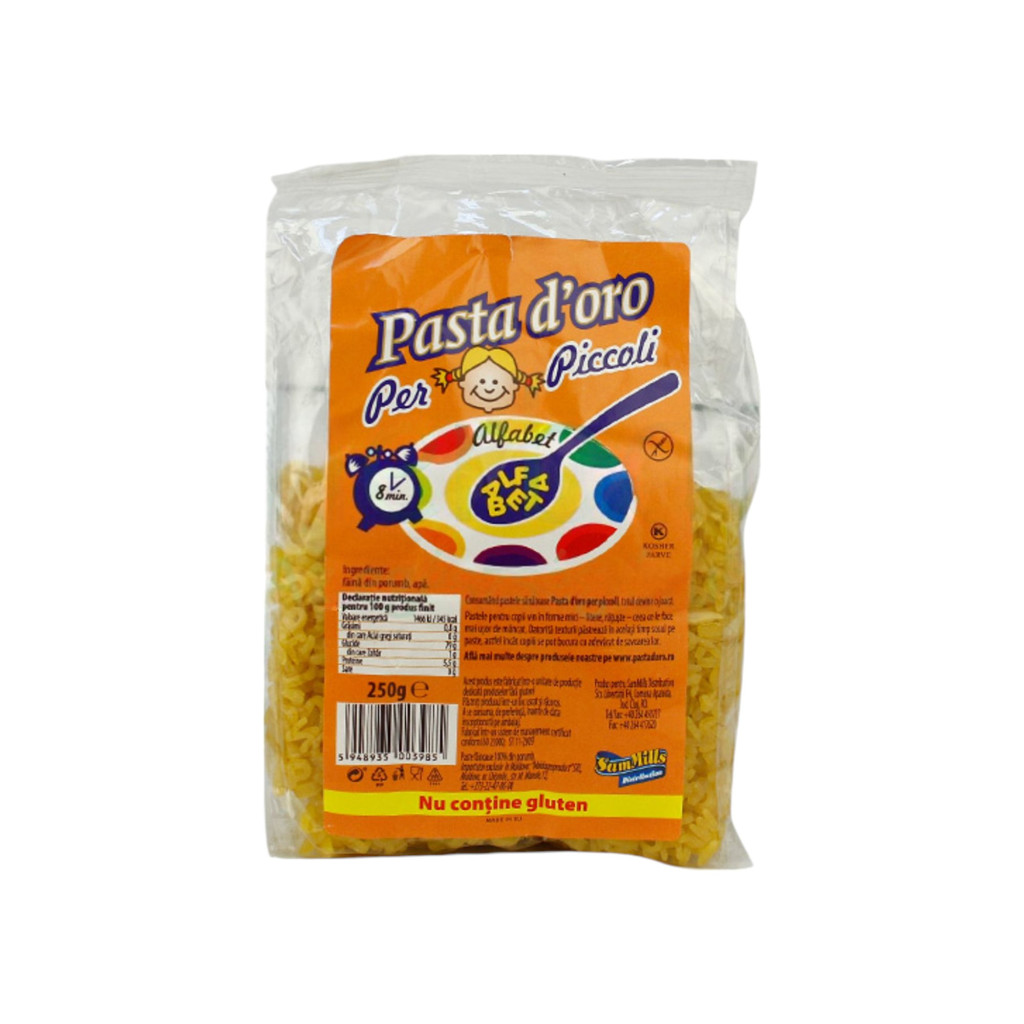 GLUTÉNMENTES PASTA DORO ABC GYEREKTÉSZTA 250 g