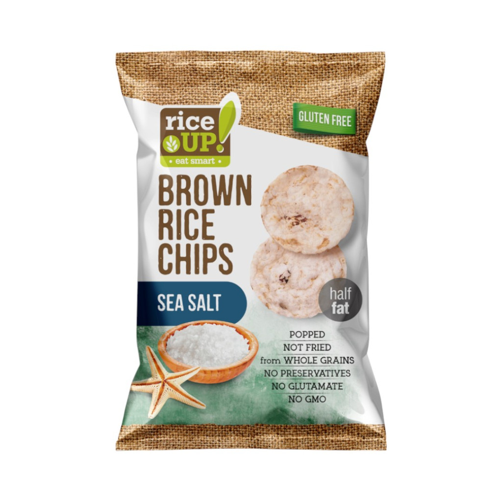 GLUTENFREIE REIS-CHIPS MIT MEERSALZ 60 g