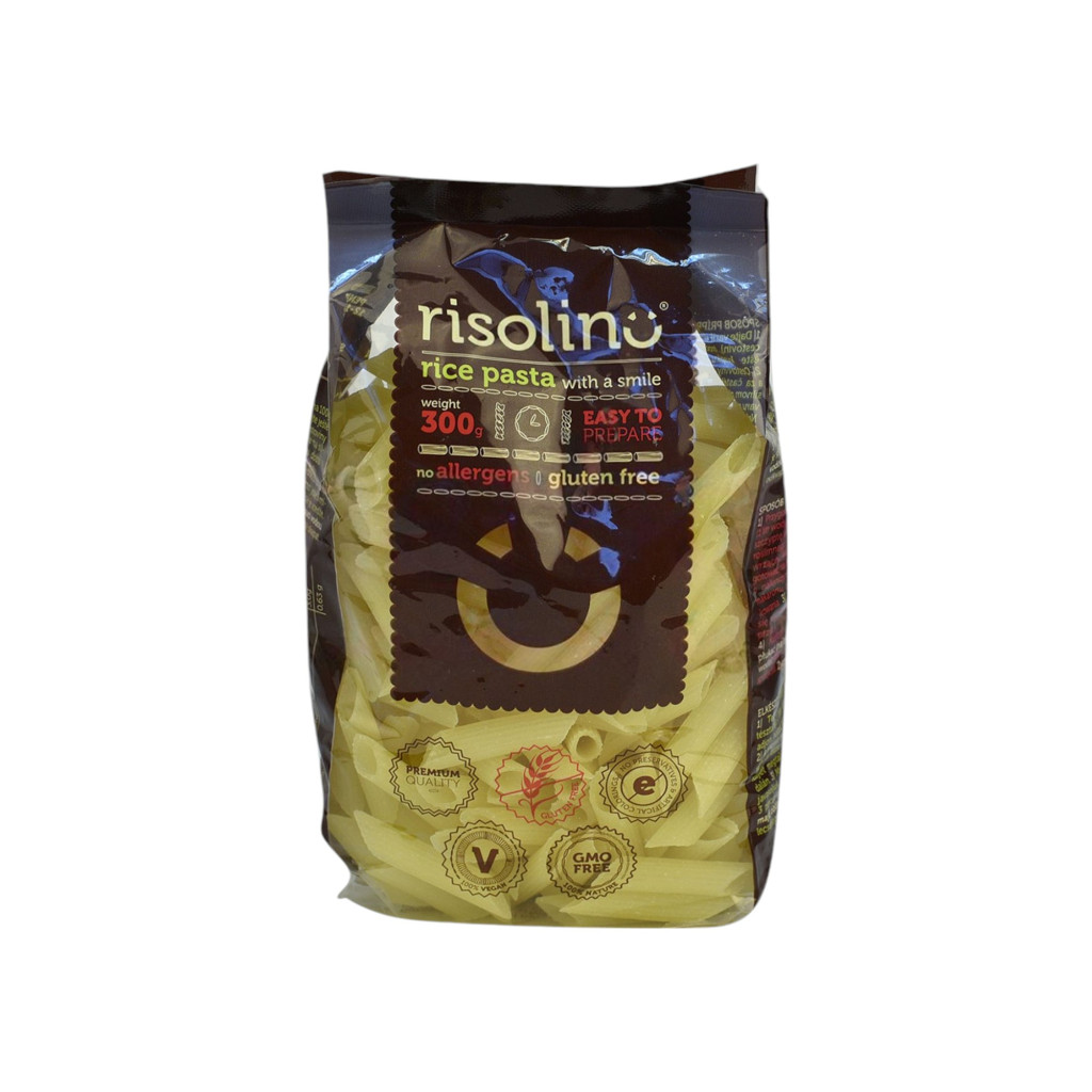 BEZLEPKOVÉ RISOVÉ TĚSTO PENNE RISOLINO 300 g