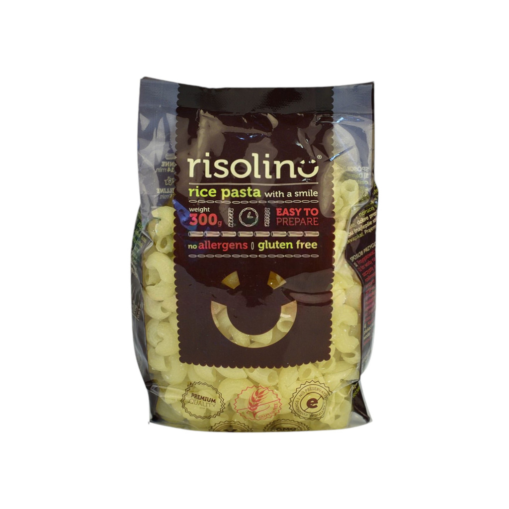 Bezlepkové těstoviny z rýže RISOLINO Rurky 300 g