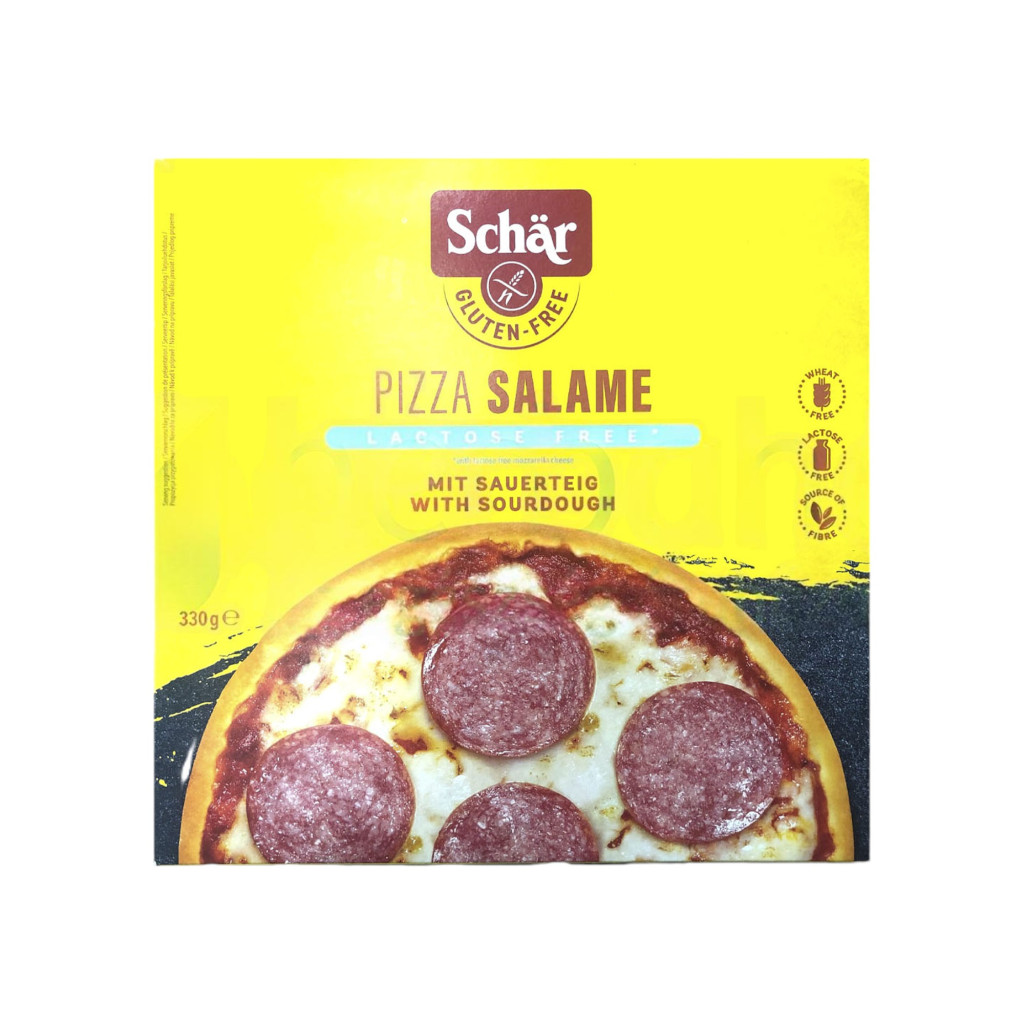 GLUTÉNMENTES SCHAR SZALÁMIS PIZZA FAGYASZTOTT 330 g
