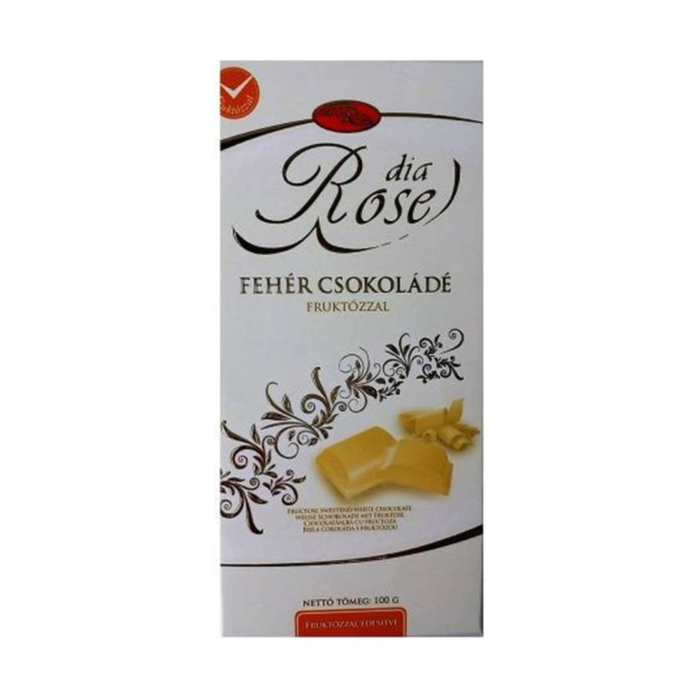 GLUTEN-FREE SWEETROSE WHITE CHOCOLATE WITH FRUCTOSE 100 g