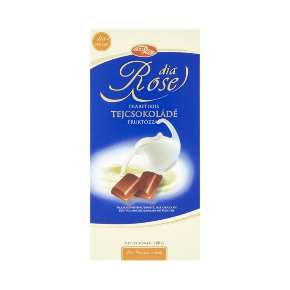GLUTEN-FREE SWEETROSE MILK CHOCOLATE WITH FRUCTOSE, 100 g