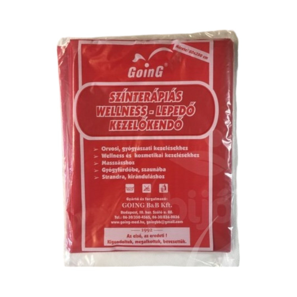 Rotes therapeutisches Farbtherapie-Wellnesslaken 1 Stk.