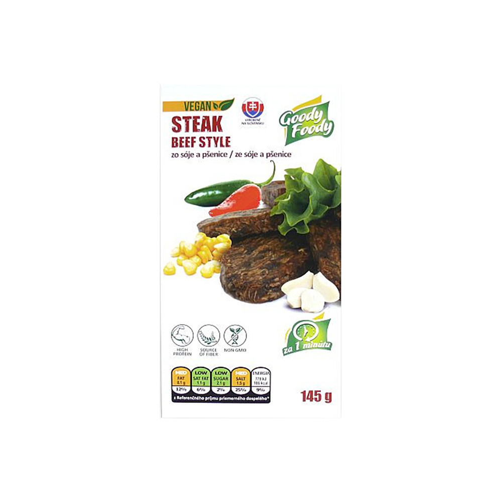 PLASTRY SMAŻONE W STYLU WOŁOWINY GOODY FOODY WEGAŃSKIE 145 g
