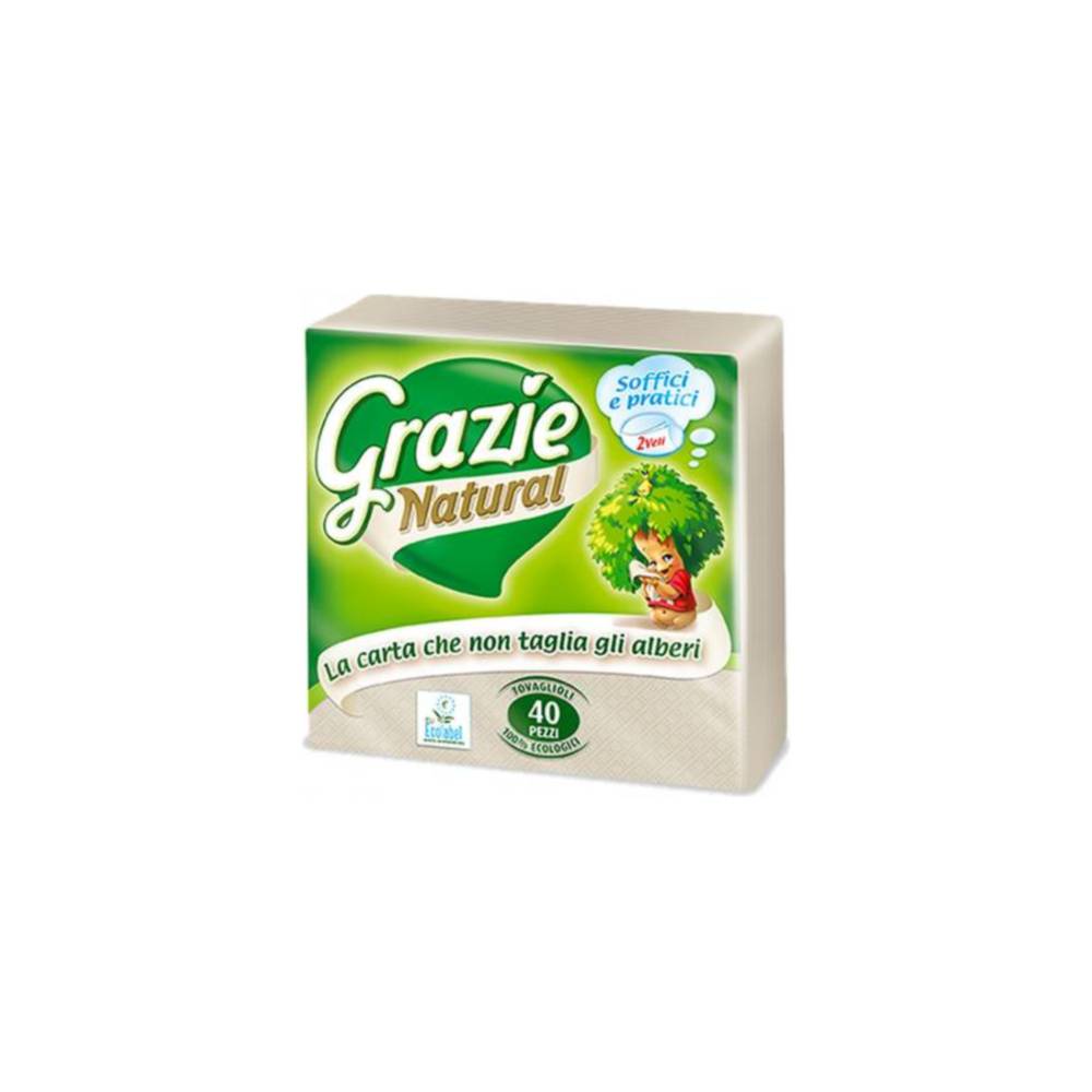 Grazie Natural simple öko szalvéta 200 db
