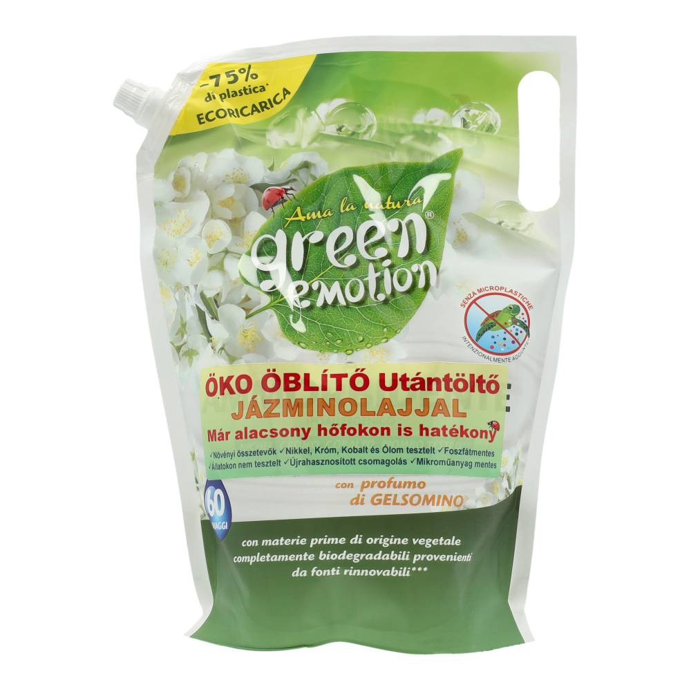 Doplňkové náplň ekologického aviváže Green Emotion s vůní jasmínu, 1500 ml