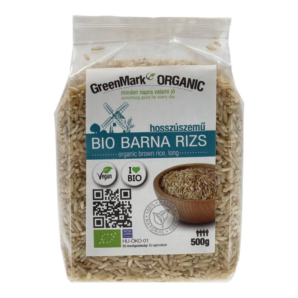 Greenmark Bio hnedá ryža dlhozrná 500 g