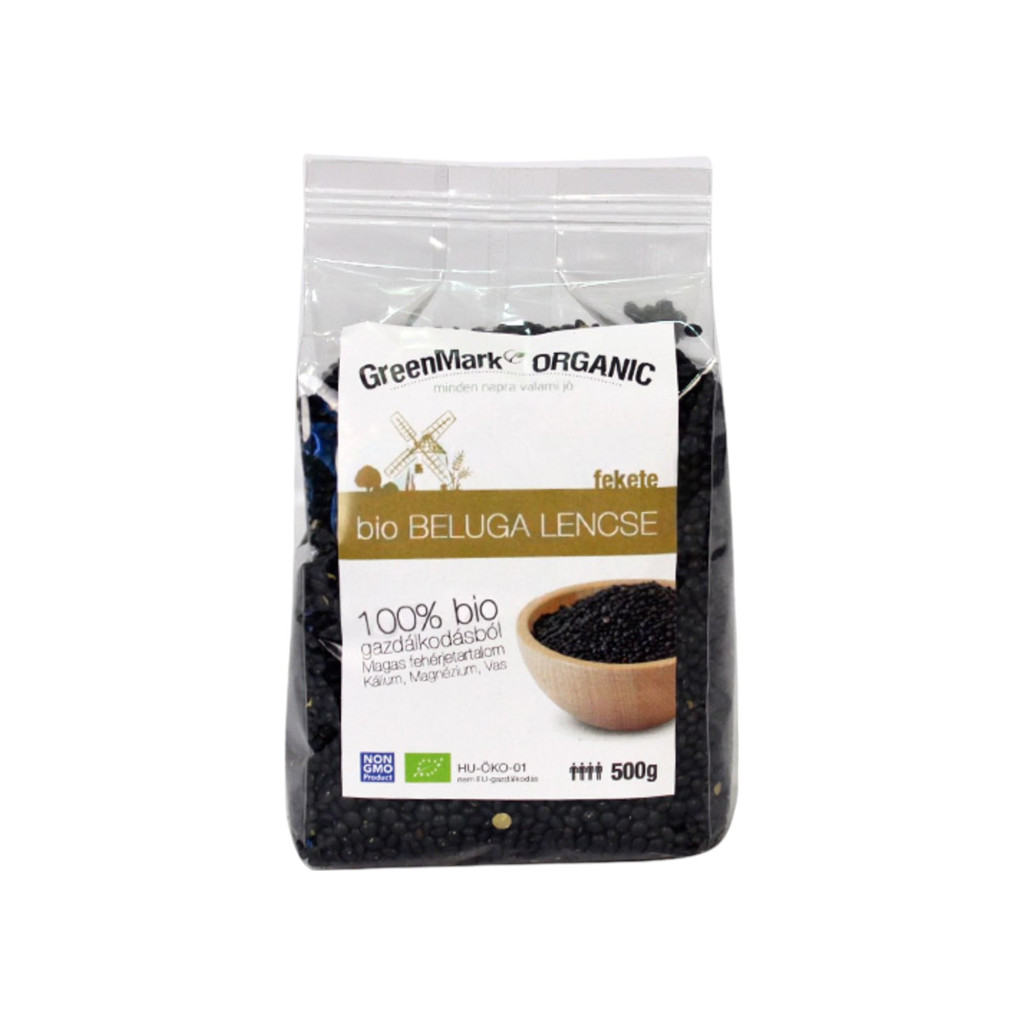 Greenmark organic black beluga lentils 500 g