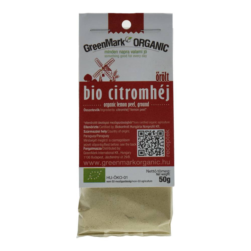 Greenmark bio citromhéj őrölt 50 g