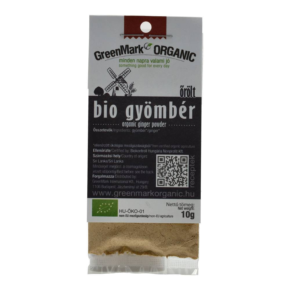 Ghimbir măcinat Greenmark bio 10 g