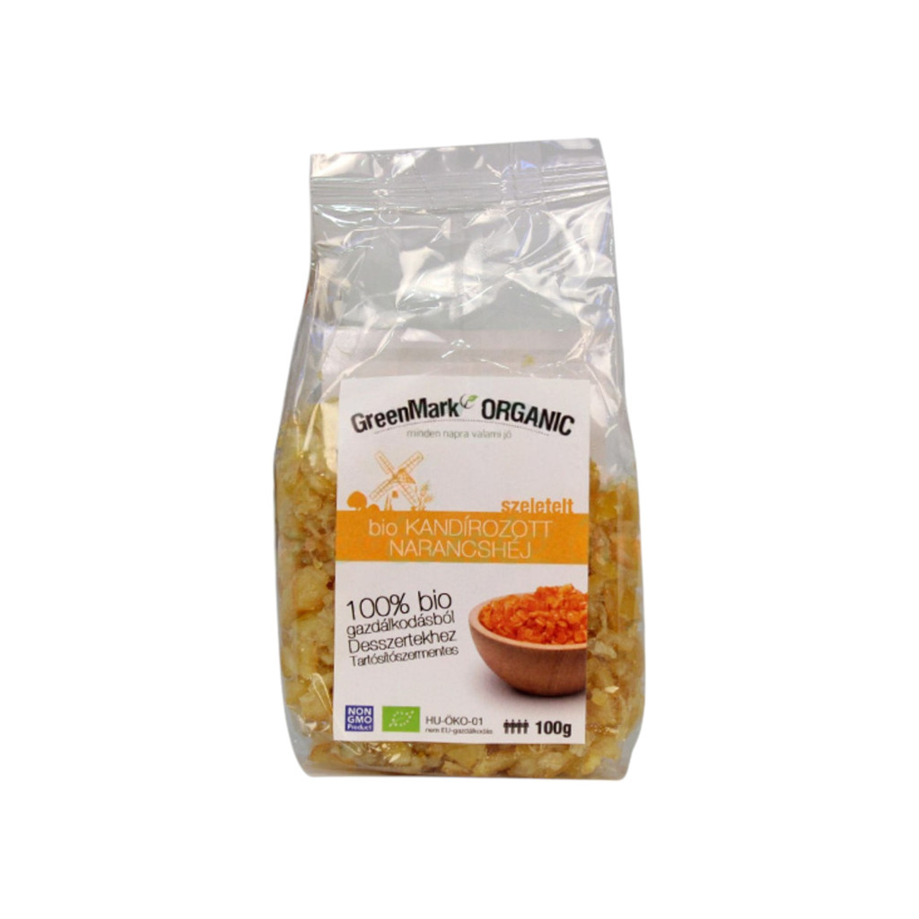 Greenmark bio kandírozott narancshéj 100 g