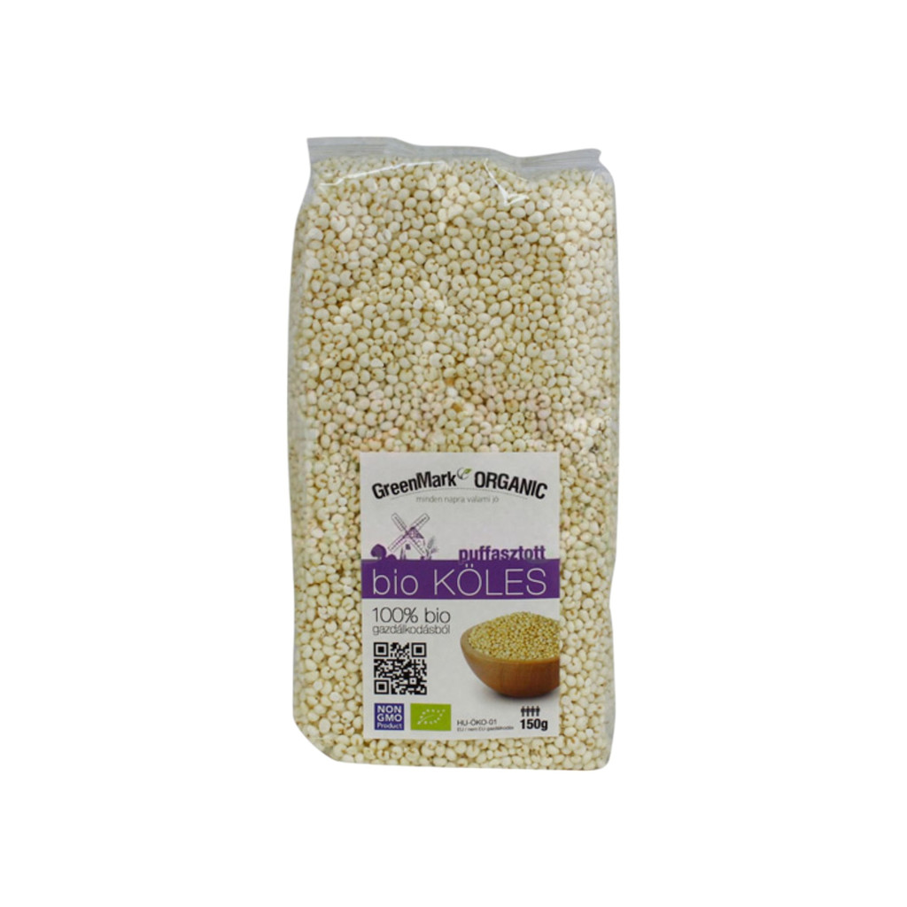 Bio-Hirse von Greenmark, 150 g aufgebläht