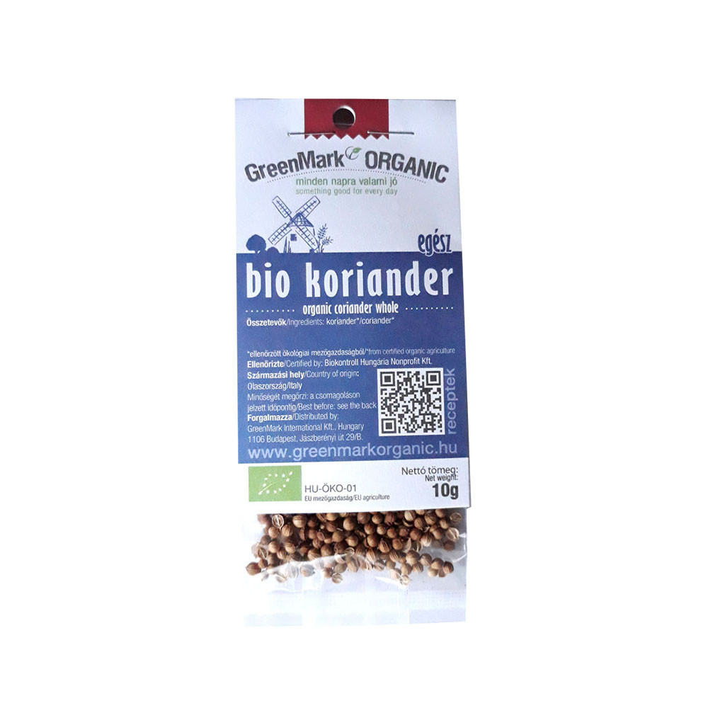 Greenmark bio koriander egész 10 g