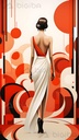 Eleganz in Zinnoberrot