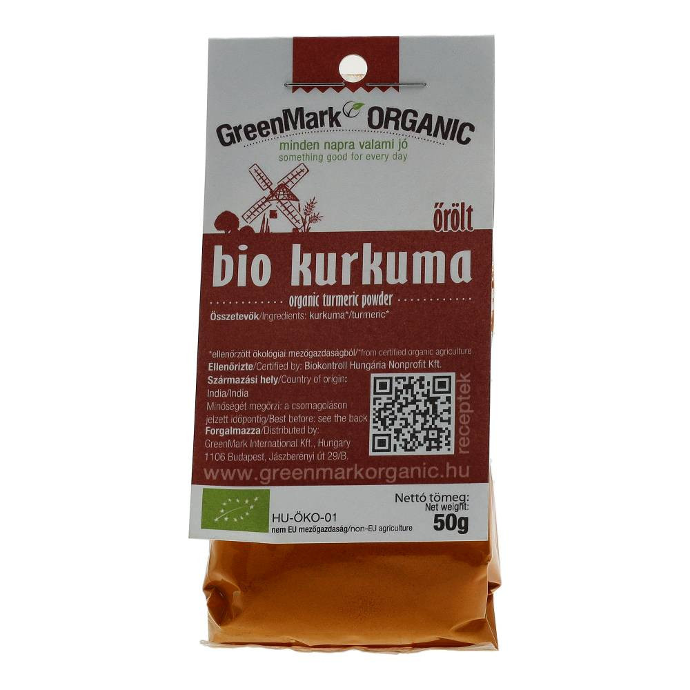 Mletý kurkuma značky Greenmark 50 g
