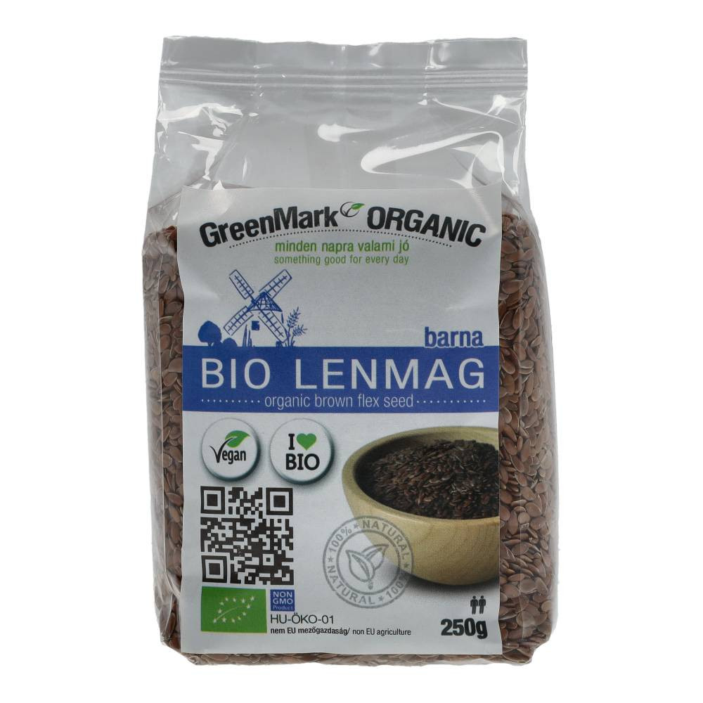 Seminte de in bio Greenmark brun 250 g