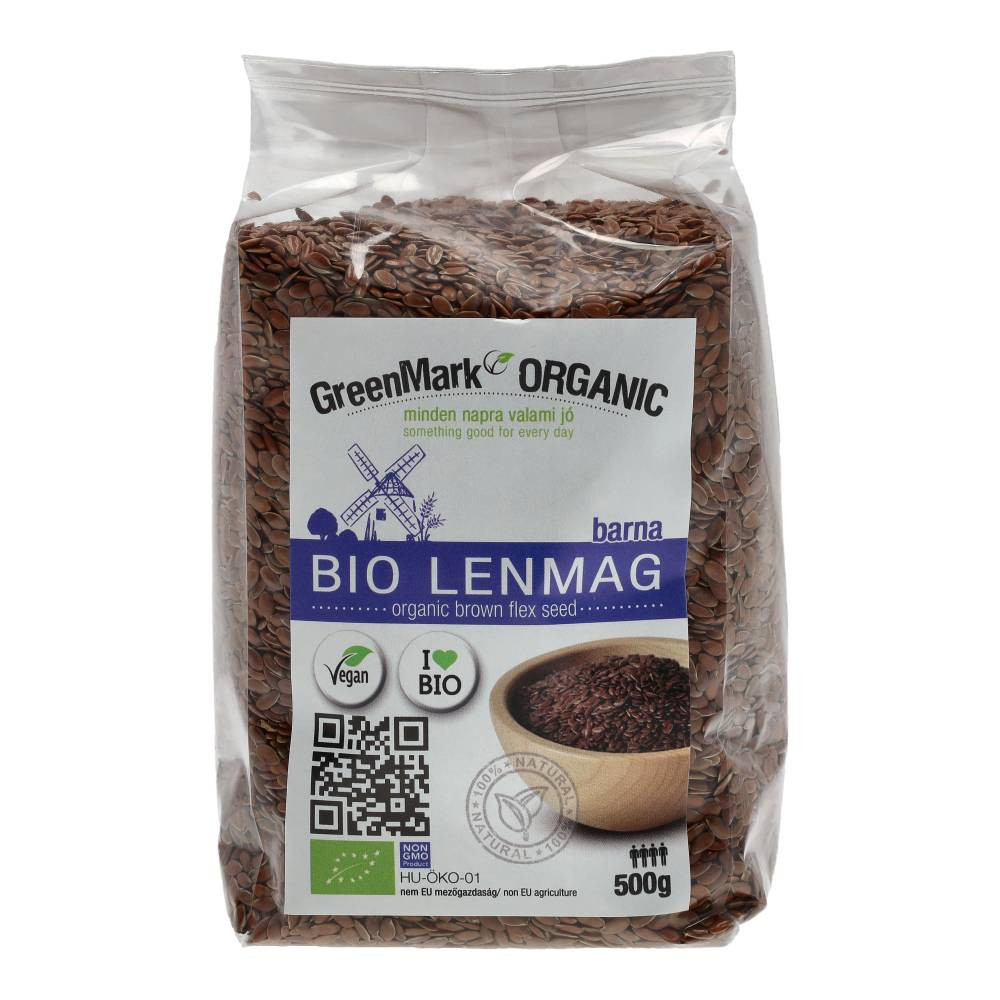 Greenmark bio semințe de in maro 500 g
