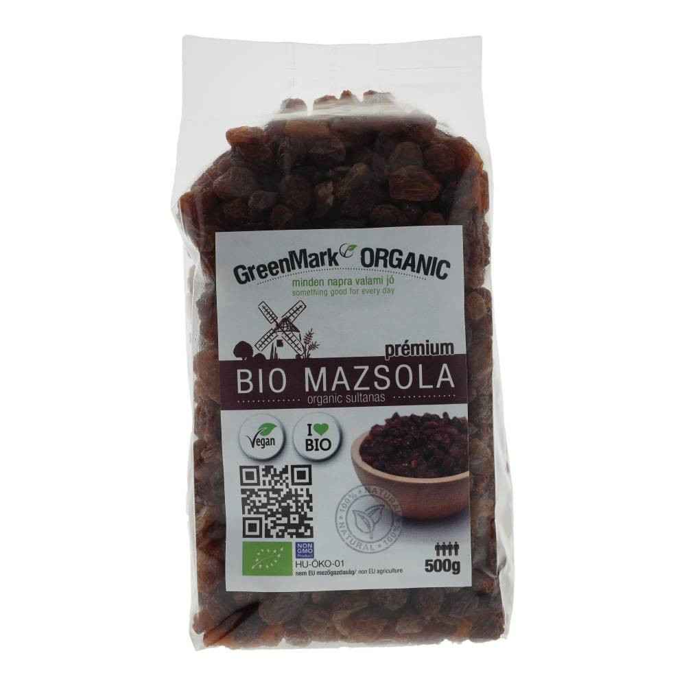 Greenmark bio mazsola 500 g