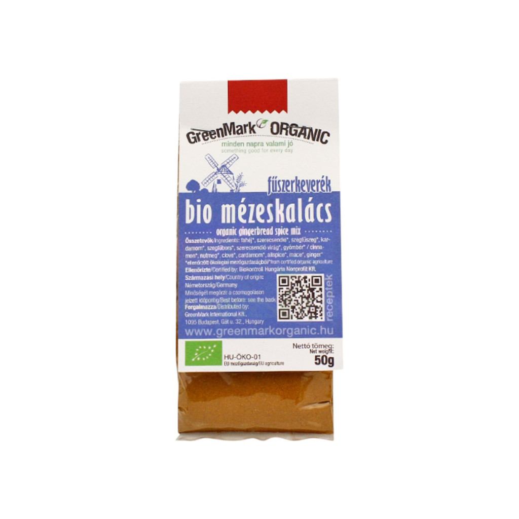 Ekologiczna mieszanka przypraw do piernika Greenmark, 50 g