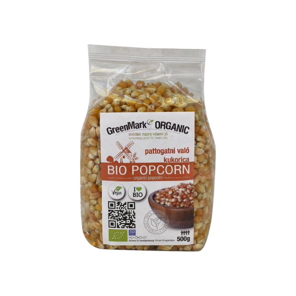 BIO popcorn Greenmark 500 g