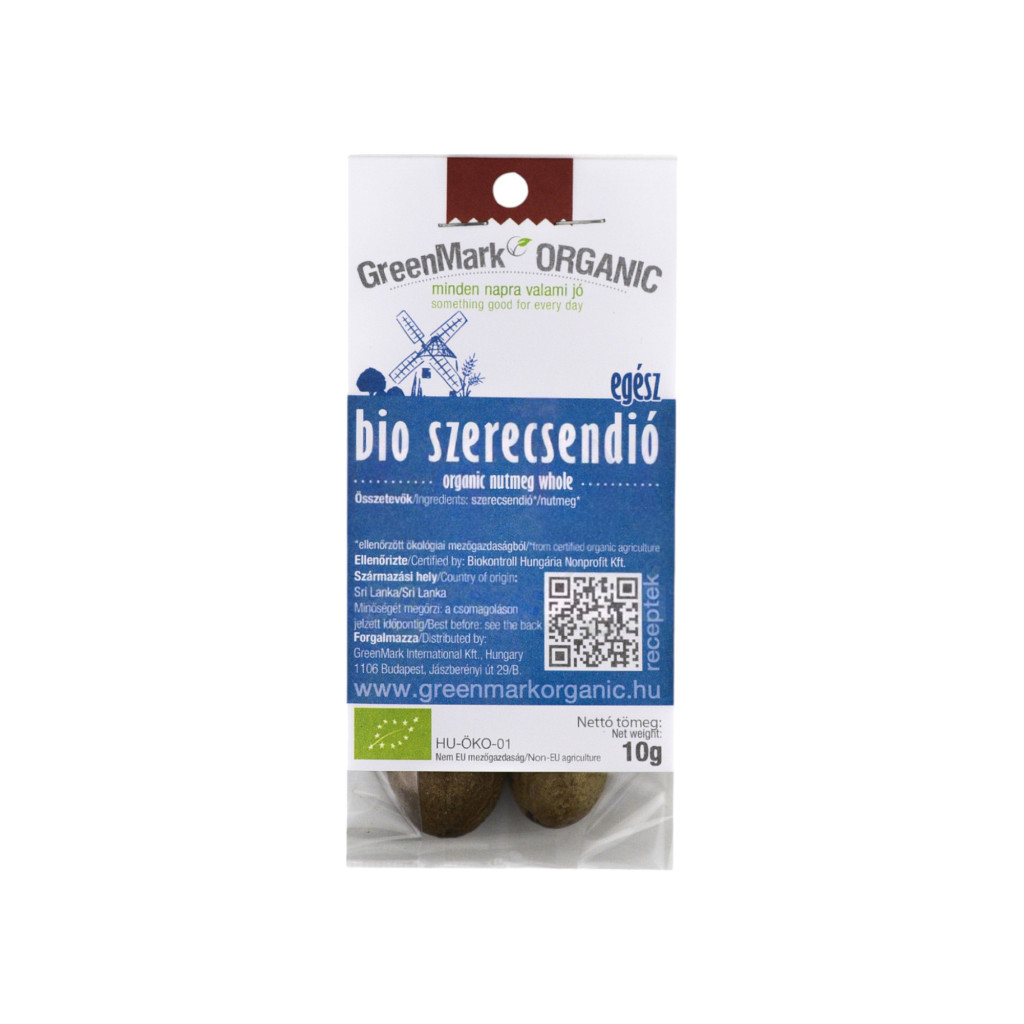 Greenmark bio szerecsendió egész 10 g