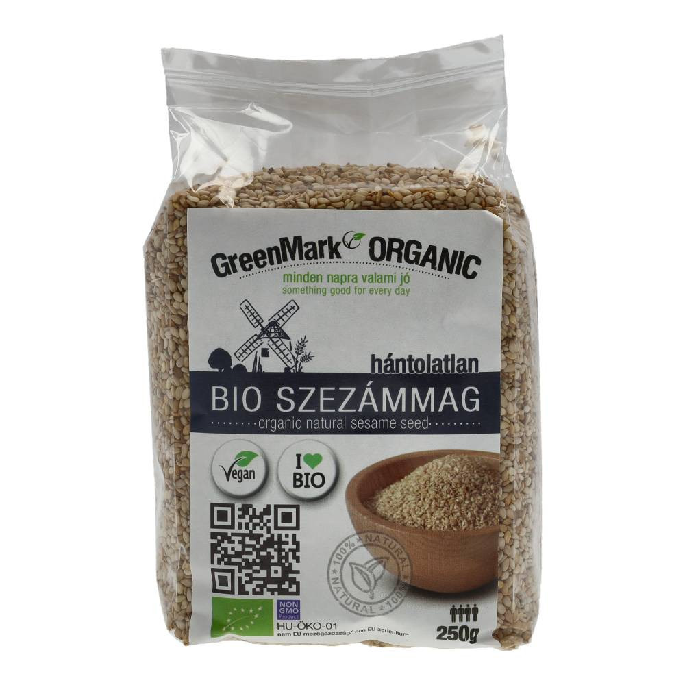 Niewłuskane pestki sezamu Greenmark Bio 250 g