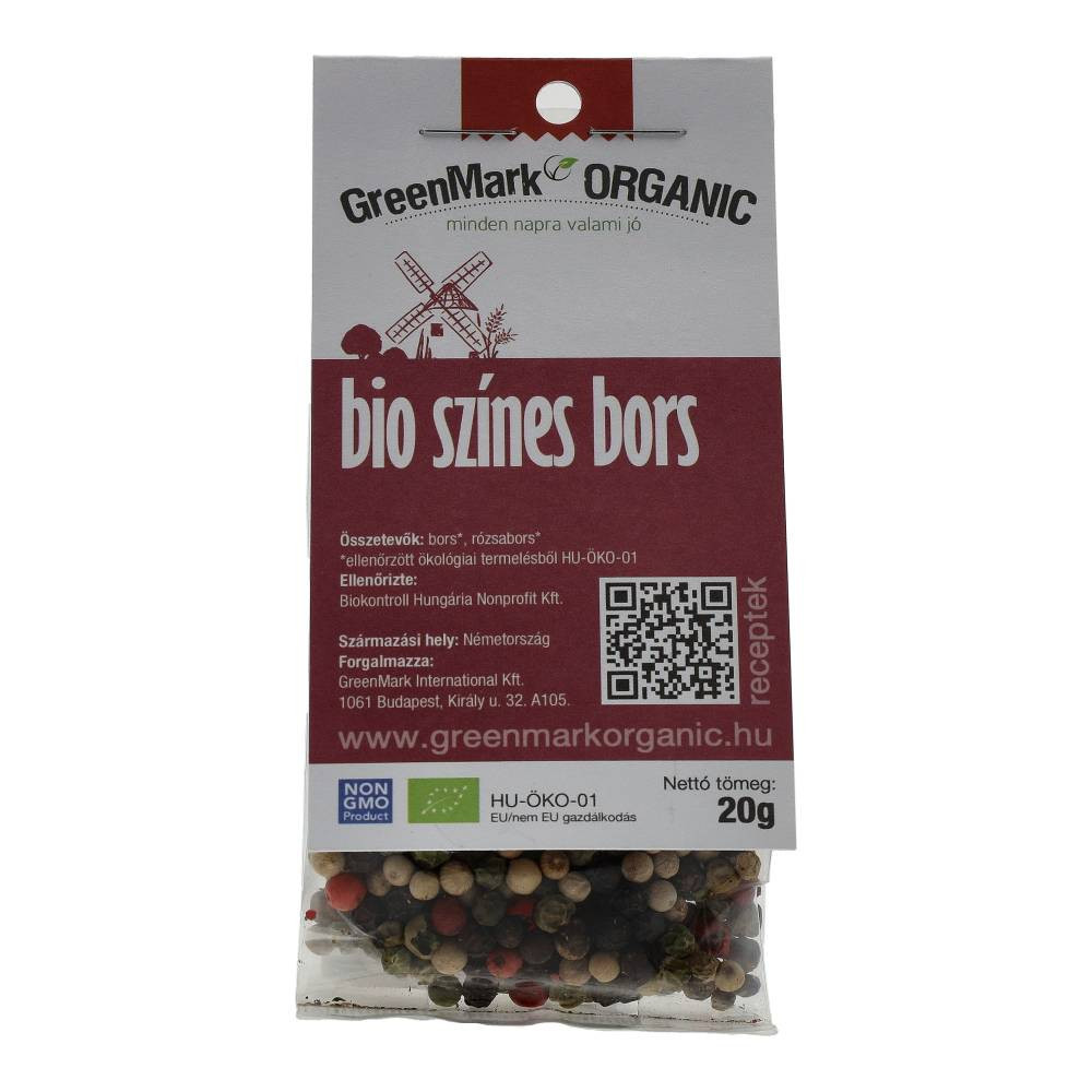 Greenmark bio színes bors 20 g