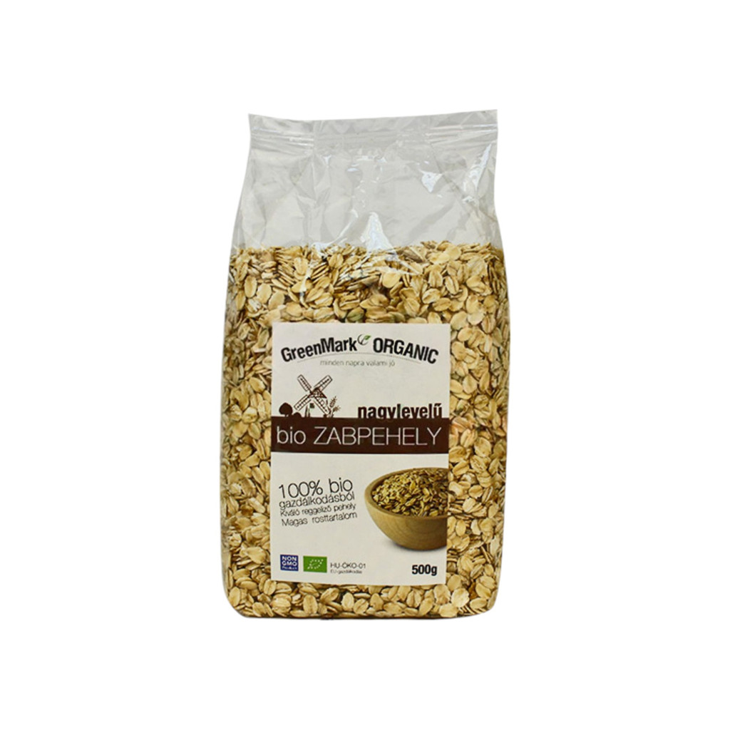 Greenmark bio celozrnné vločky z ovsených vločiek 500 g