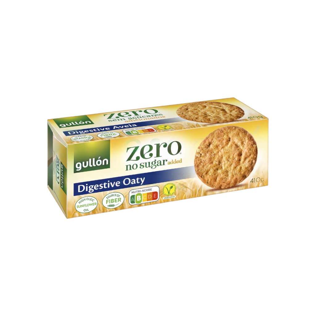 GULLON OVSENÉ SUŠENKY DIGESTIVA BEZ PŘIDANÉHO CUKRU 410 g