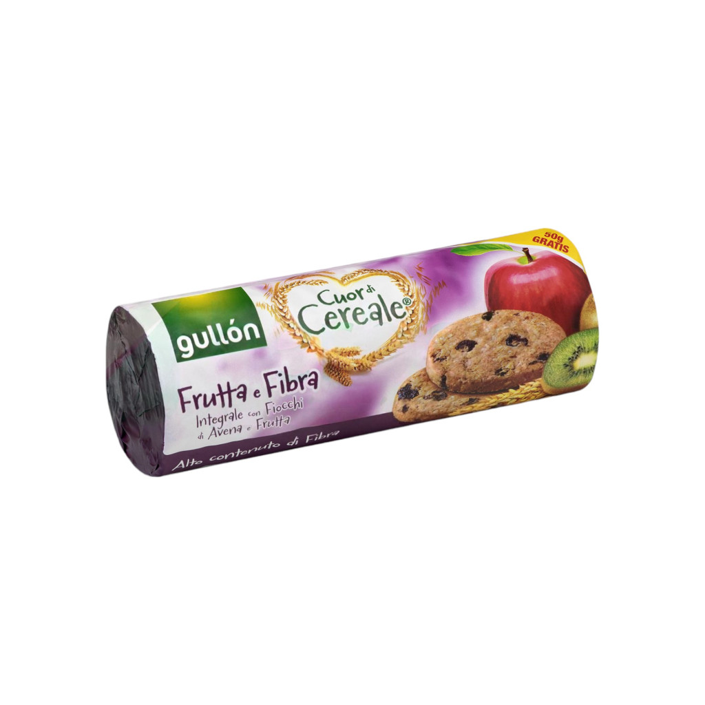 Gullón whole grain fruit cereal biscuits rich in dietary fiber 300 g