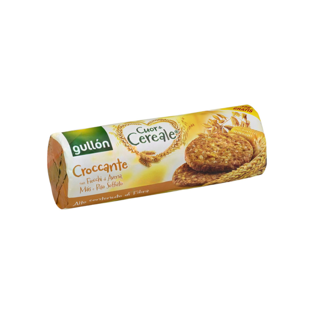 Biscuiți cu cereale bogate în fibre de la Gullón cu orez suflat 265 g