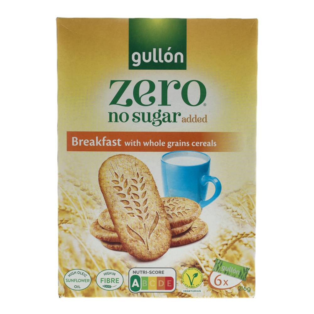 GULLON Whole Grain Breakfast Biscuits with Multiple Grains 216 g