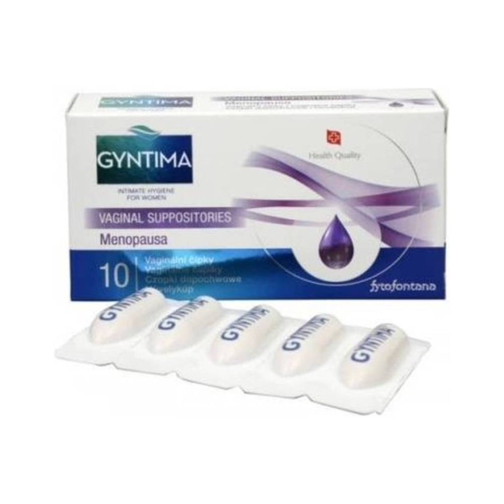 Gyntima vaginal suppositories for menopause, 10 pieces