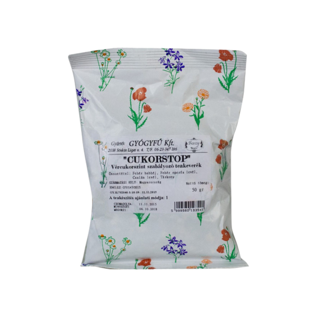 Bylinkový čaj SugarStop regulátor hladiny cukru v krvi 50 g
