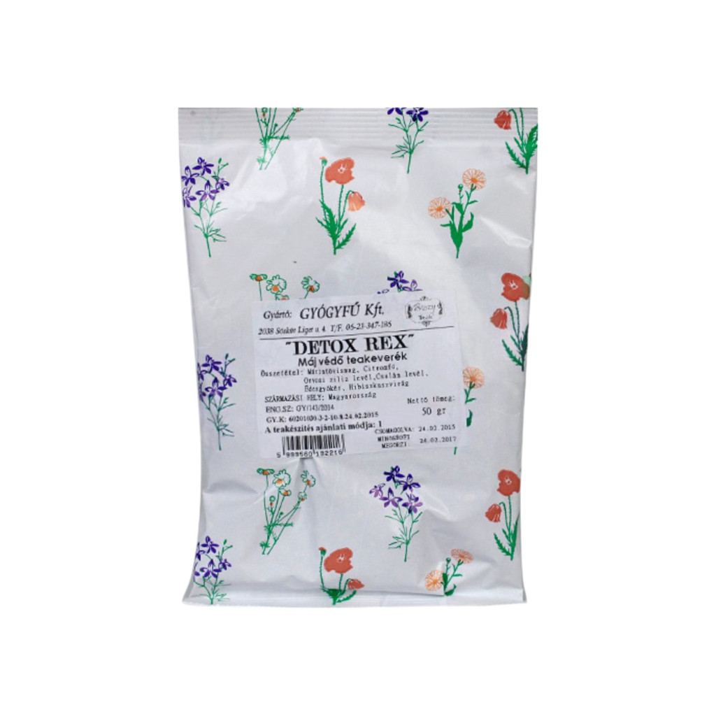 Detox herbal tea blend for liver protection, 50 g