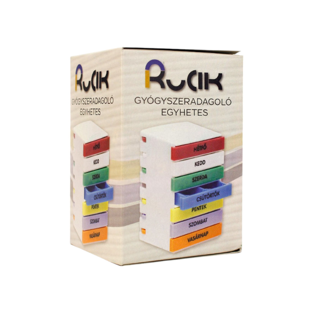 Gyógyszeradagoló hetes /rucik/ 1 db