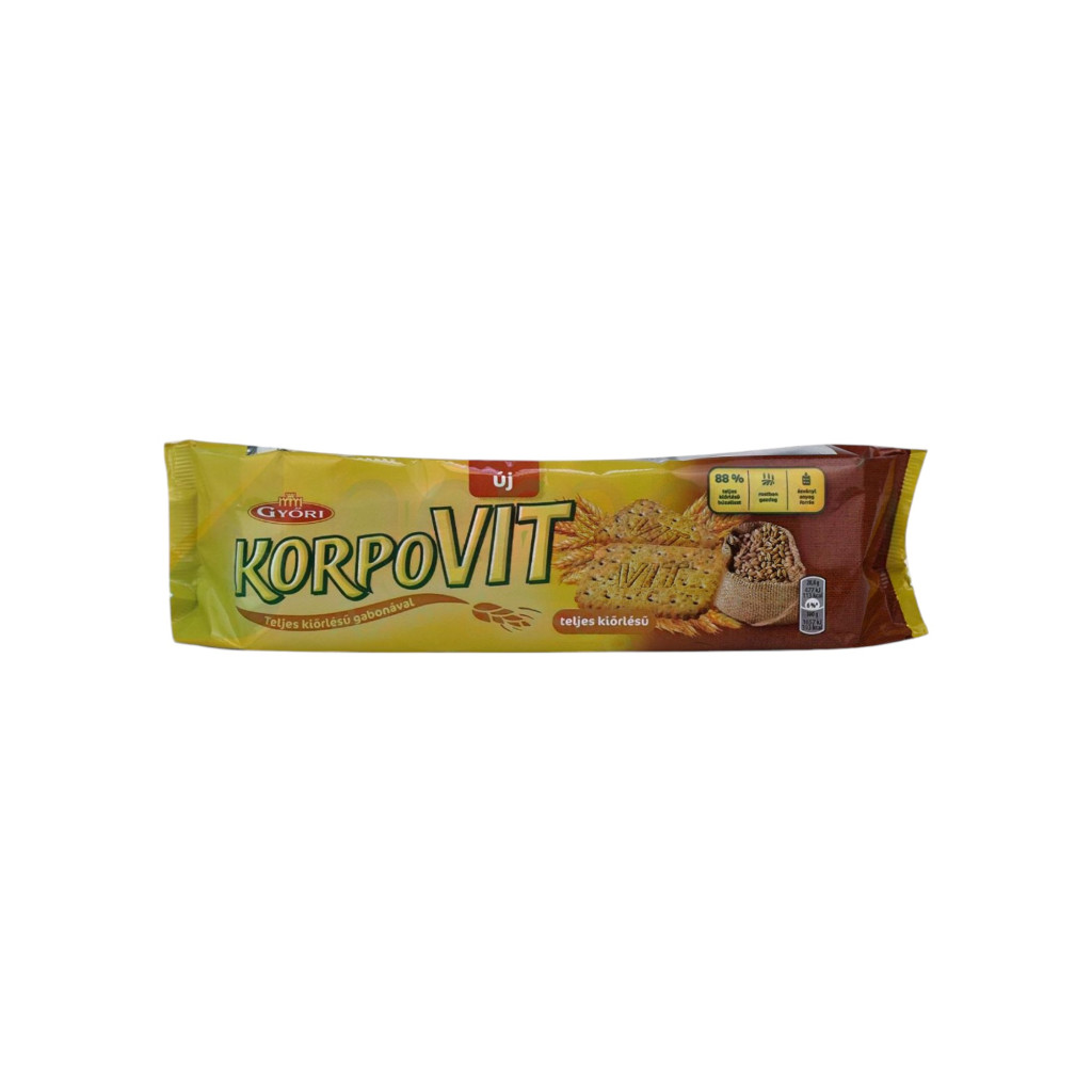 Chrupavé sušenky Győri Korpovit s celozrnnou moukou 174 g