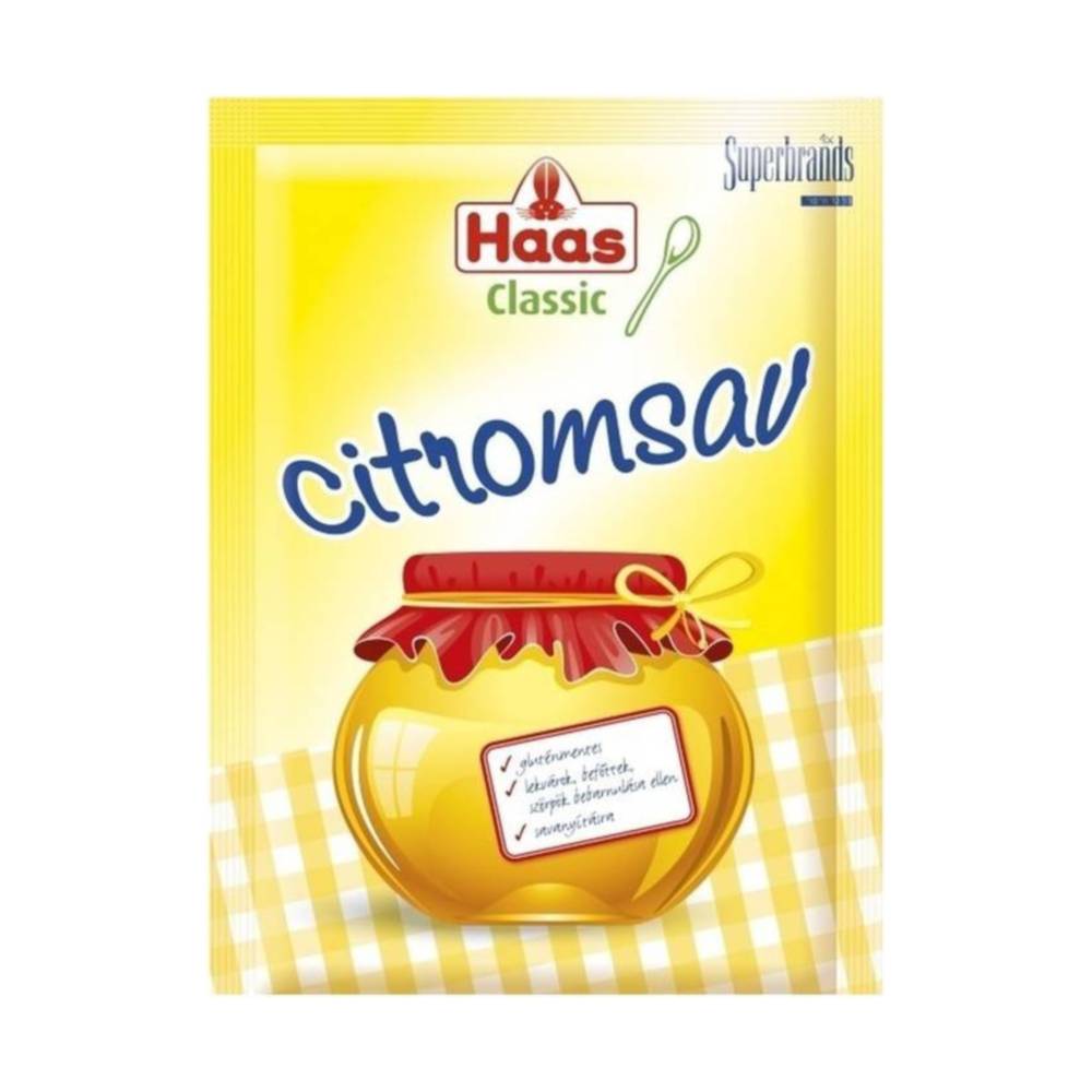 Klasyczny kwas cytrynowy Haas 15 g