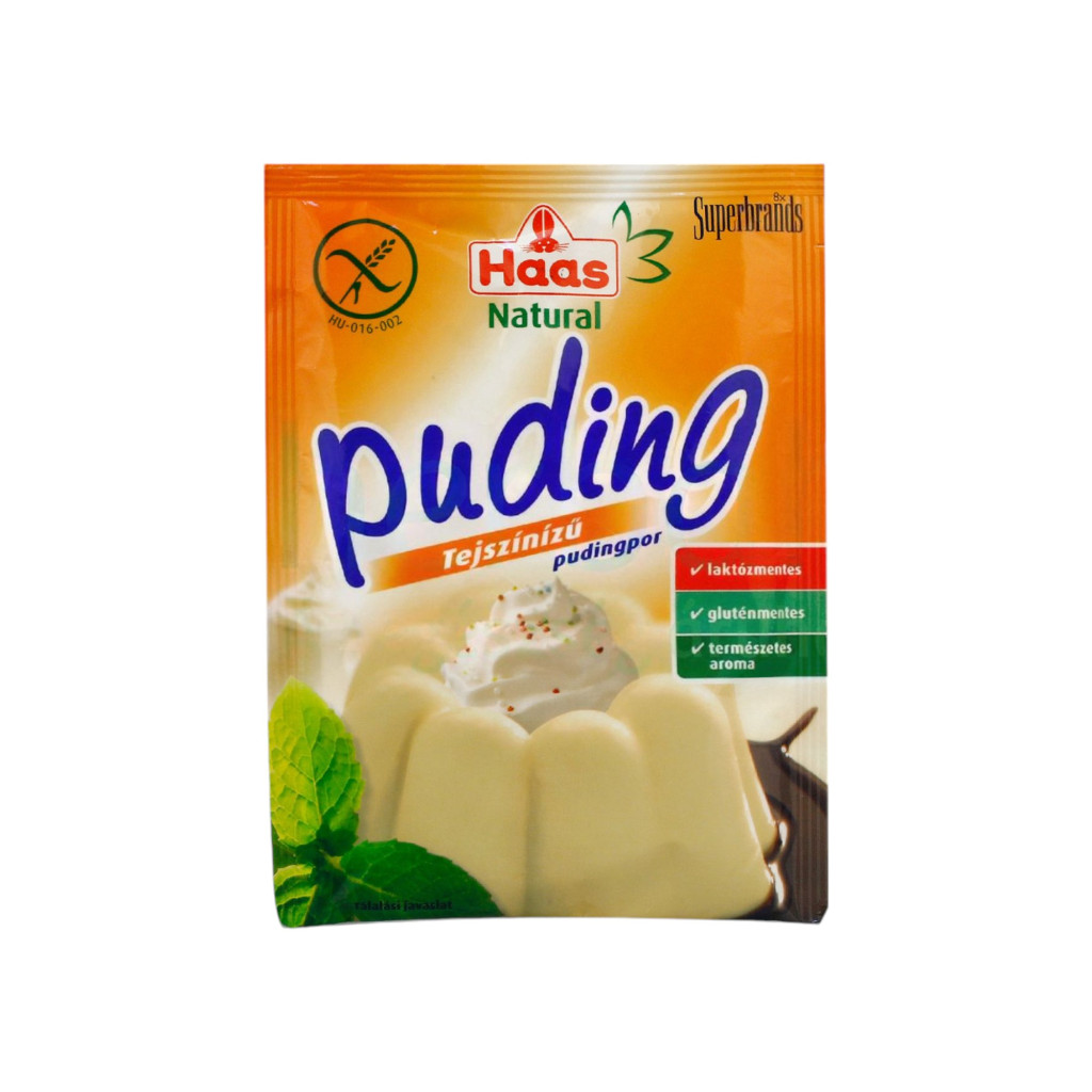 Přírodní pudinkový prášek se smetanovou příchutí Haas 40 g