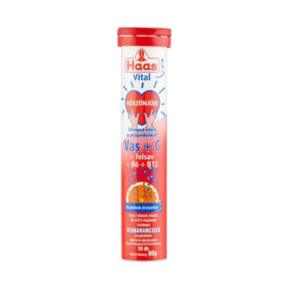 Tablete efervescente Haas cu fier și vitamina C, 20 buc