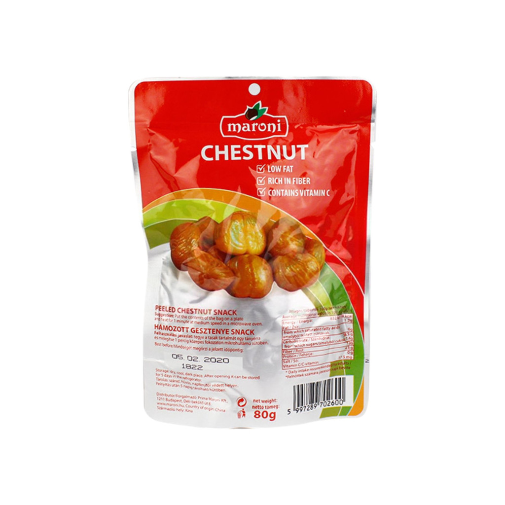 Geschälte Kastaniensnack 80g Maroni