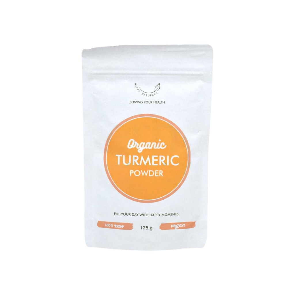 Happy Naturals organic kurkuma por 125 g