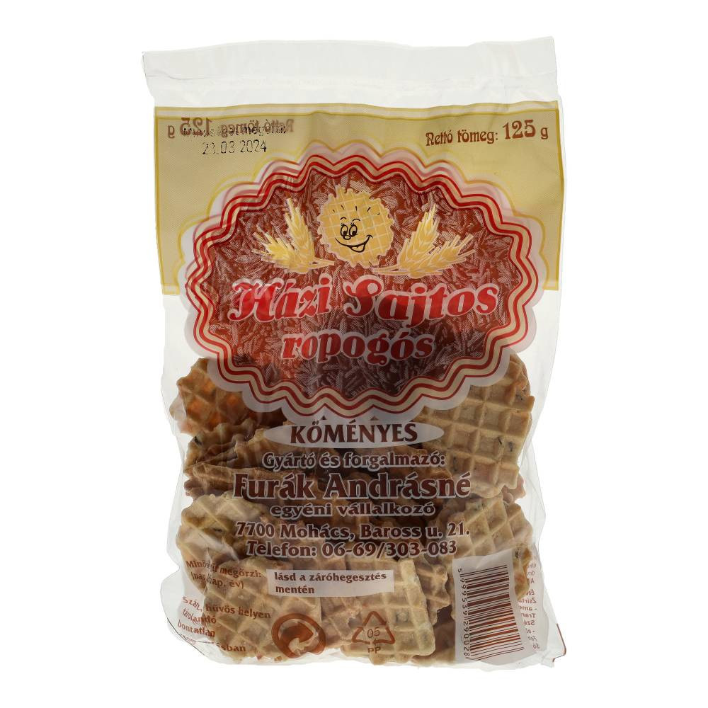 HÁZI SAJTOS ROPOGÓS OSTYA KÖMÉNYES 125 g